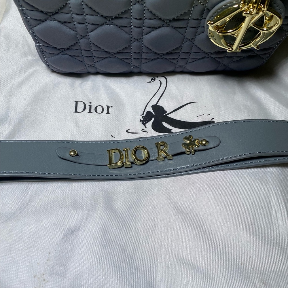 Lady Dior Blue/Grey Ombré - Picture 2 of 10